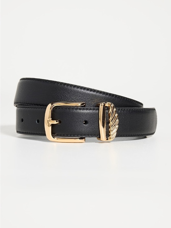 AUREUM Accessories - AUREUM No. 3 French Rope Belt Black Leather Size M/L